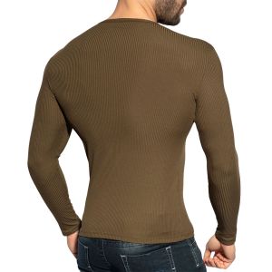 ES Collection Recycled Rib Long Sleeves T-Shirt TS325 Khaky