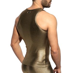 ES Collection Art Deco Metallic Tank Top TS330 Gold