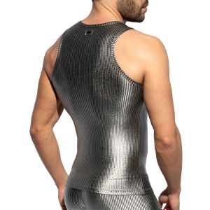 ES Collection Art Deco Metallic Tank Top TS330 Silver
