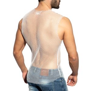ES Collection Beachy Net Tank Top TS334 White