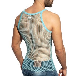 ES Collection Beachy Net Strap Tank Top TS336 Sky Blue