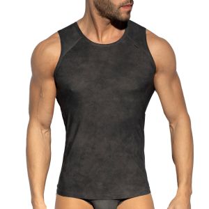 Addicted Simsuede Tank Top TS339 Charcoal