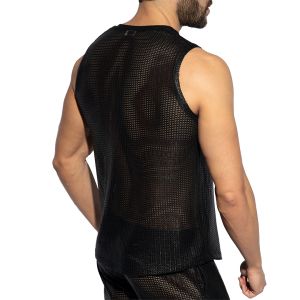 ES Collection VWYSIWYG V-Neck Tank Top TS348 Black