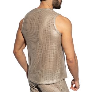 ES Collection VWYSIWYG V-Neck Tank Top TS348 Beige
