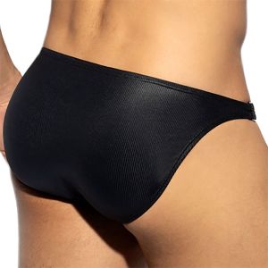 ES Collection Shiny Recycled Rib Bikini UN554 Black