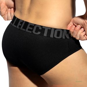 ES Collection Recycled Rib Brief UN570 Black