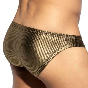 ES Collection Art Deco Metallic Brief UN597 Gold