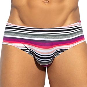 ES Collection Retro Stripes Brief UN610 Pink