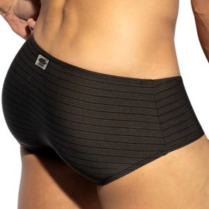 ES Collection Brownie Stripes Brief UN612 Black