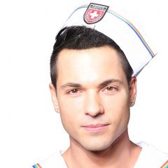 Andrew Christian Pride Sailor Hat 8466 White