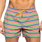 ES Collection Multi Stripes Swim Shorts 2505 Green