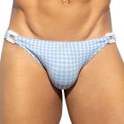ES Collection Vichy Swim Brief 2511 Sky Blue