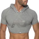 ADDICTED Crop Hoody AD1000 Heather Grey