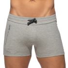 Addicted Zip Pocket Sports Short AD1002 Heather Grey