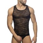 Addicted Flowery Lace Tank Top AD1077 Black