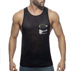 Addicted Pocket Contrast Tank Top AD1174 Camouflage