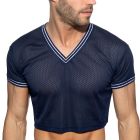 Addicted Slam V-Neck Crop Top AD1274 Navy