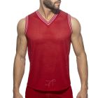 Addicted Slam V-Neck Sleeveless T-Shirt AD1281 Red