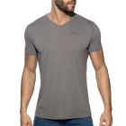 Addicted Basic V-Neck T-Shirt AD423 Heather Grey