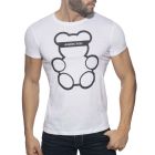 Addicted Bear Round Neck T-Shirt AD424 White