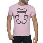 Addicted Bear Round Neck T-Shirt AD424 Pink