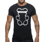 Addicted Bear Round Neck T-Shirt AD424 Black Mens Underwear