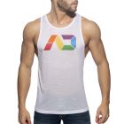 Addicted AD Rainbow Tank Top AD542 White
