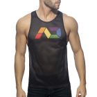Addicted AD Rainbow Tank Top AD542 Black