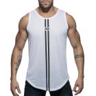 Addicted Double Stripe Tank Top AD671 White