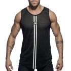Addicted Double Stripe Tank Top AD671 Black