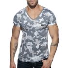 Addicted Washed Camo T-Shirt AD800 Grey