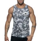 Addicted Washed Camo Tank Top AD801 Grey Camouflage