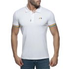 Addicted Rainbow Polo Shirt AD960 White