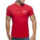 Addicted Rainbow Polo Shirt AD960 Red