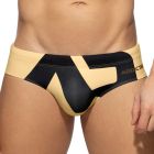 Addicted Extra Large AD Logo Swim Brief ADS045 Beige