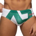Addicted Extra Large AD Logo Swim Brief ADS045 White