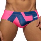 Addicted Extra Large AD Logo Swim Brief ADS045 Fuchsia