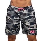 Addicted Camouflage Swim Long Short ADS095 Grey Camouflage