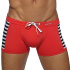 Addicted Colored Sailor Swim Boxer ADS107 Red