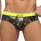 Addicted Sport Detail Binding Swim Brief ADS109 Camouflage