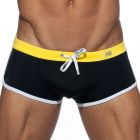 Addicted Plain Swim Boxer ADS164 Black Mens SwimwearAddicted Plain Swim Boxer ADS164 Black Mens Swimwear