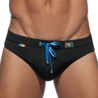 Addicted Rainbow Swim Brief ADS195 Black
