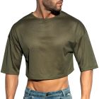 ES Collection Oversize Crop Top TS311 Khaky