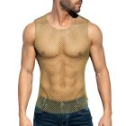 ES Collection Beachy Net Tank Top TS334 Khaky