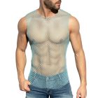 ES Collection Beachy Net Tank Top TS334 Sky Blue