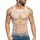 ES Collection Beachy Net Strap Tank Top TS336 White
