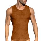 Addicted Simsuede Tank Top TS339 Brown