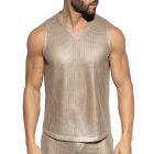 ES Collection VWYSIWYG V-Neck Tank Top TS348 Beige
