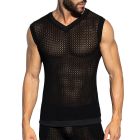ES Collection Brisa V-Neck Vest T-Shirt TS357 Black