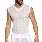 ES Collection Brisa V-Neck Vest T-Shirt TS357 White